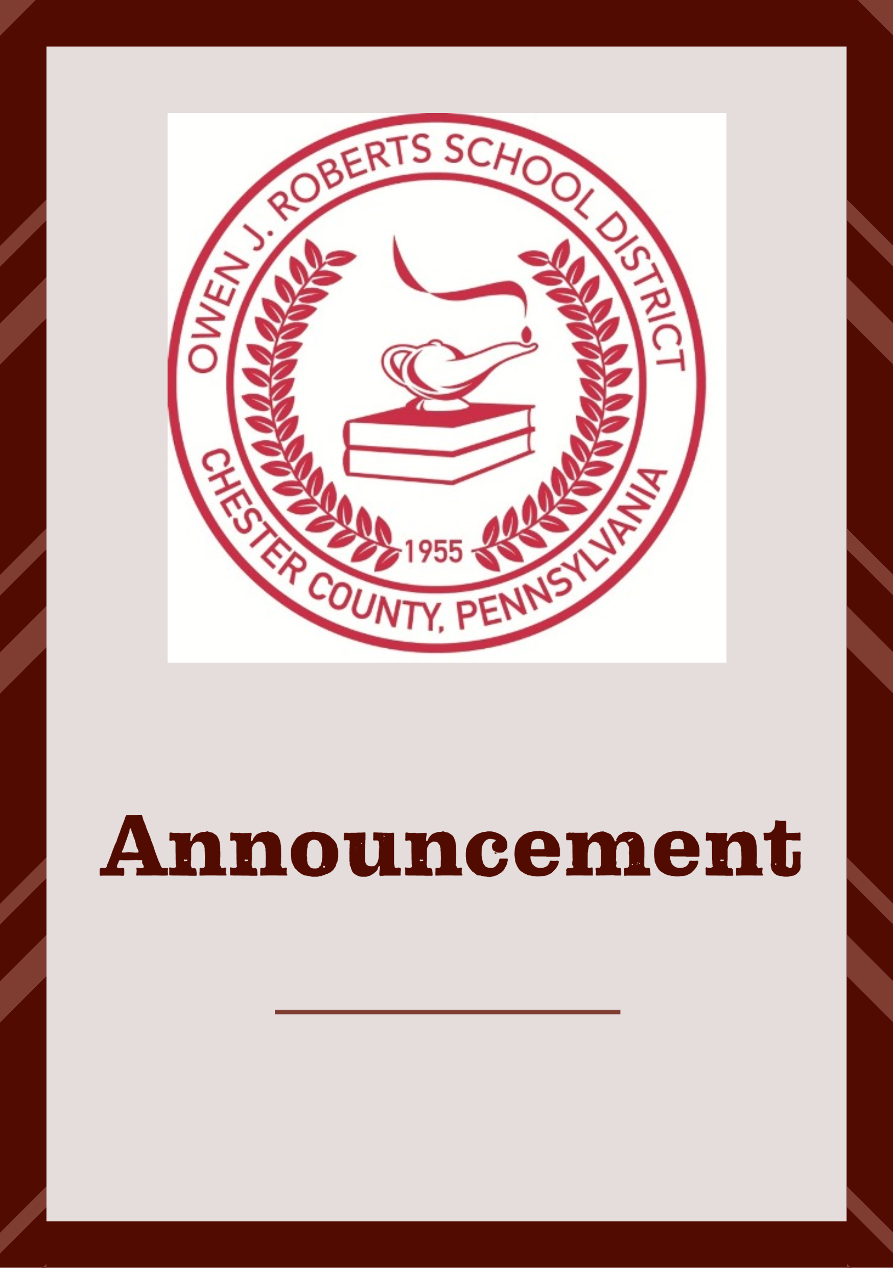  Announcement